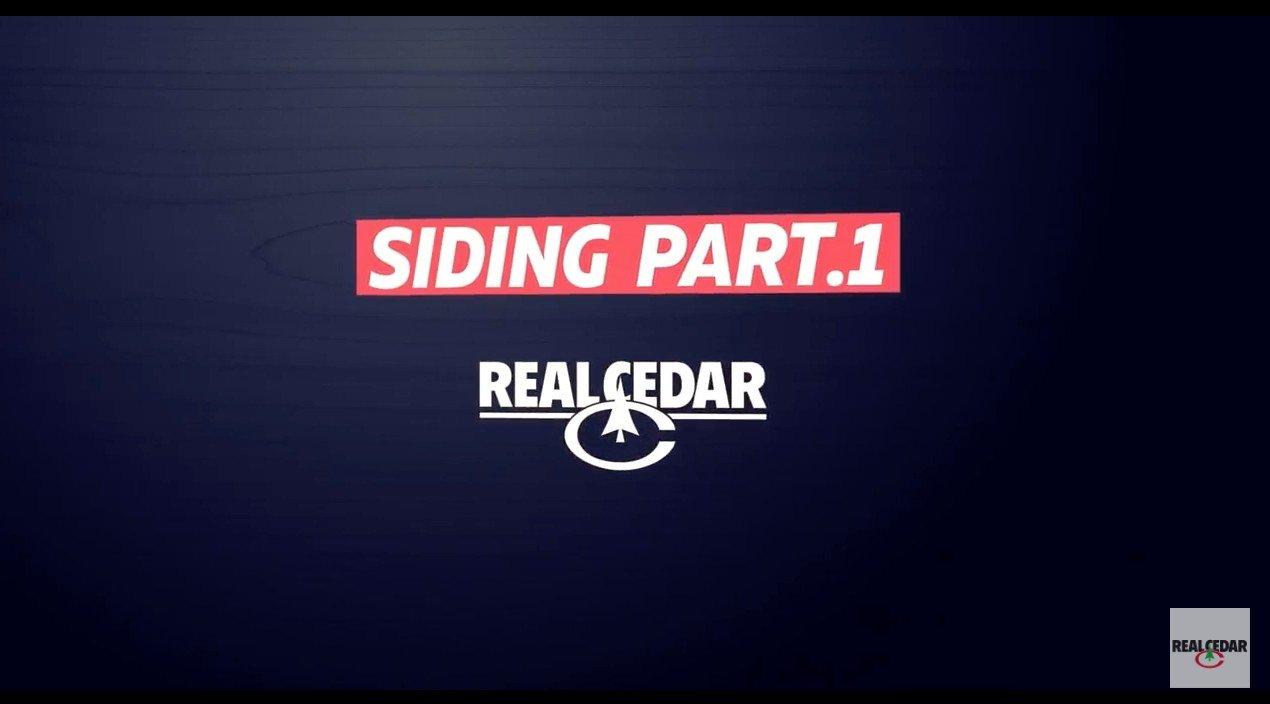 real cedar siding video thumbnail